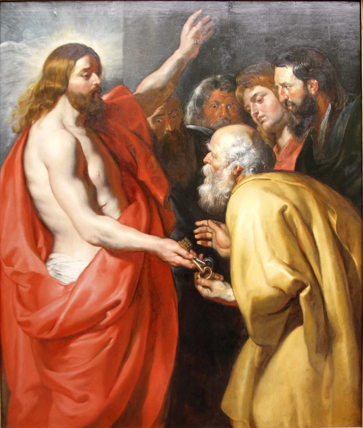 Cristo da le chiavi a Pietro - Gemäldegalerie, Berlin